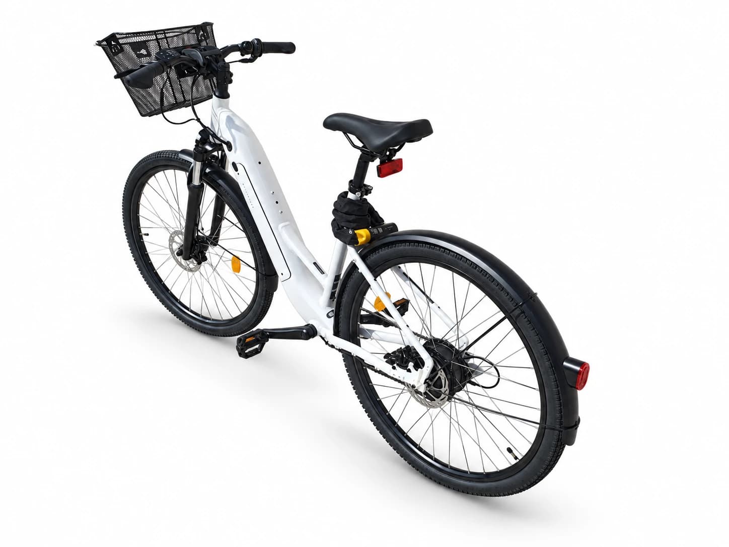 Rear view of our electric bike